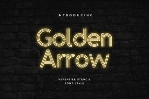 Golden Arrow Classy Modern Geometric Font Font Download