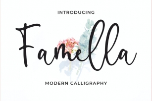 Famella - Modern Calligraphy Font Font Download
