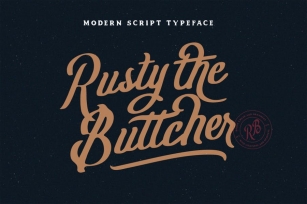 Rusty The Buttcher Typeface Font Download