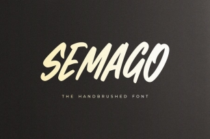 Semago - The Handbrushed Font Font Download