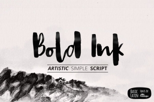 Bold Ink Simple Font Font Download