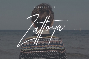 Zattoya Signature Typeface Font Download
