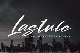 Lastule - The Urban Lettering Font Font Download