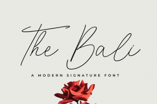 The Bali Signature Font Font Download