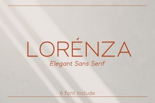 LORENZA - Elegant Sans Serif Font Download