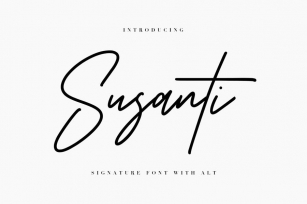 Susanti Signature Font Font Download