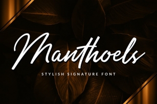Manthoels - Stylish Signature Font Download