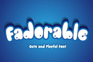 Fadorable - Cute And Playful Font Font Download
