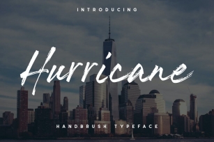 The Hurricane Handbrush Font Font Download