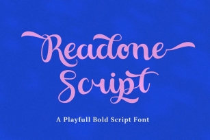 Readone Script - Love Beautiful Script Font Download