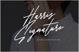 Harris Signature Typeface Font Download