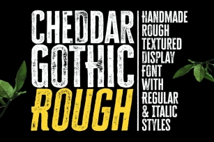 Cheddar Gothic Rough Font Font Download