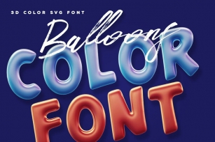 Balloons Color Font Font Download