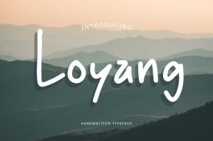 Loyang Handwritten Typeface Font Download