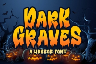 Dark Graves - a Horror Font Font Download