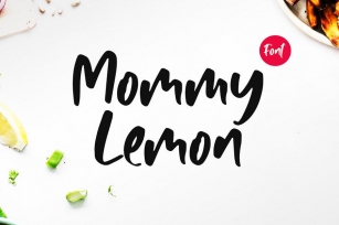 Mommy Lemon - Fun Typeface Font Download