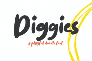 Diggies - A Playful Font Font Download