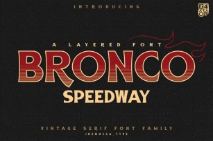 BRONCO SpeedWay Family Font Font Download