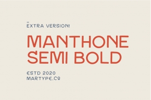 Manthone Semi Bold Font Download