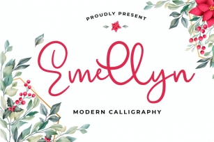 Emellyn Lovely Modern Calligraphy Font Font Download