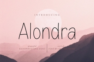 Alondra - The Handwritting Sans Font Download