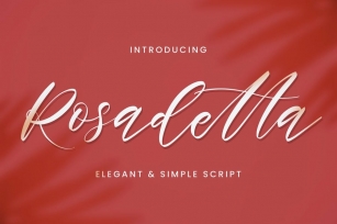Rosadetta - Elegant Script Font Download