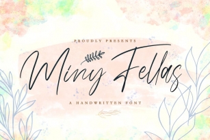 Miny Fellas - Modern Handwritten Font Font Download