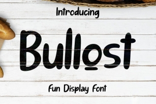 Bullost  Fun Display Font Font Download