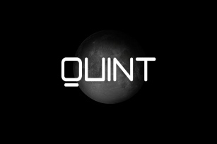 QUINT - Unique Techno / New Age Display Typeface Font Download