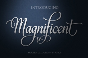 MAGNIFICENT Script Font Download