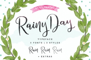 Rainy Day Typeface Font Download