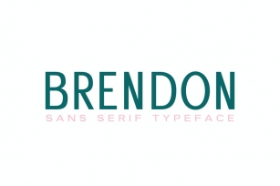 Brendon Sans Serif Typeface Font Download