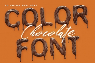 Chocolate Color Font Font Download