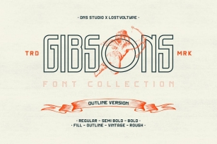 Gibsons Outline Font Download