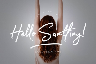 Hello Santtiny Brush Script Font Download