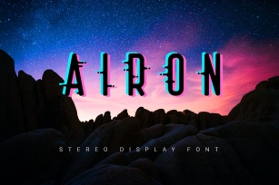 Airon| stereo effect font Font Download