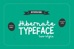 Hibernate Two Style Font Font Download