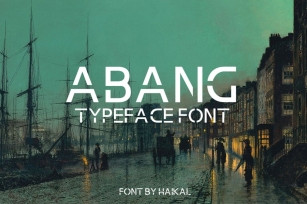 Abang Typeface Font Font Download