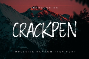 Crackpen - Impulsive Handwritten Fonts Font Download