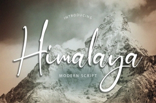 Himalaya Modern Script Font Font Download