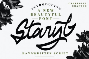 Staryl | Handwritten Script Font Font Download