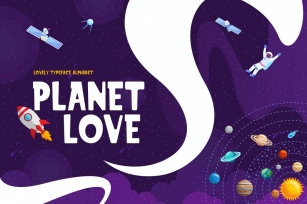 Planet Love - Fun Children Typeface Font Download