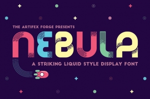 Nebula - A Liquid Style Font Font Download