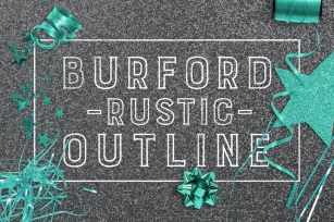 Burford Rustic Outline Font Download