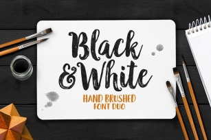 Black And White Typeface Font Download