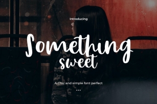 Somethings Sweet - A Sweet Hand Drawn Typeface Font Download