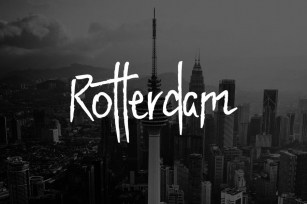 Rotterdam - Unique Handwritten / Display Font Font Download