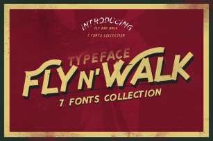 Fly and Walk Typeface Font Download