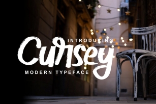 Cursey | Modern Typeface Font Font Download