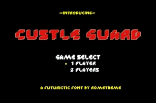 Custle Guard - Retro Bitmap Typeface DR Font Download